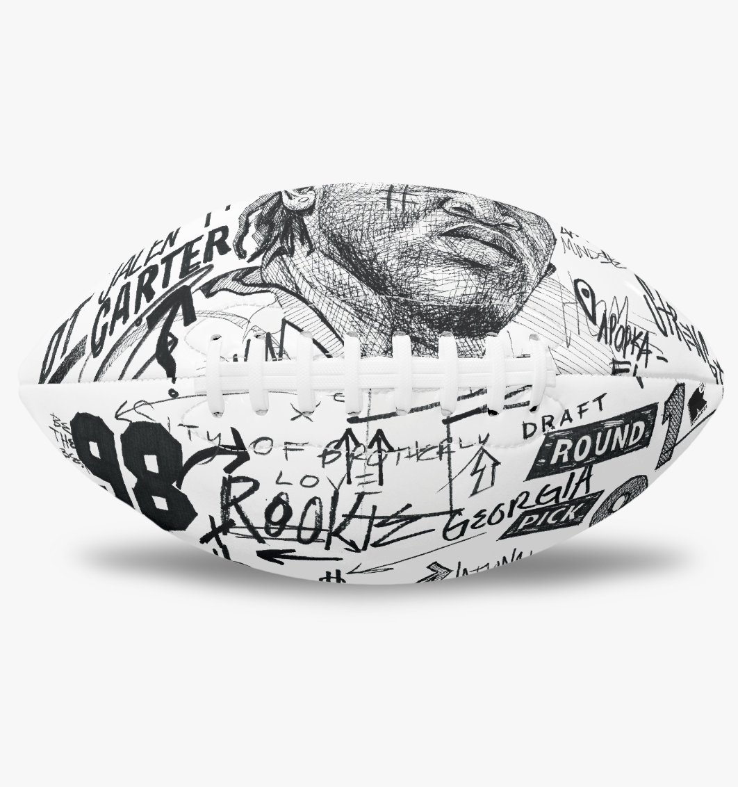 Jalen Carter Collectible Football