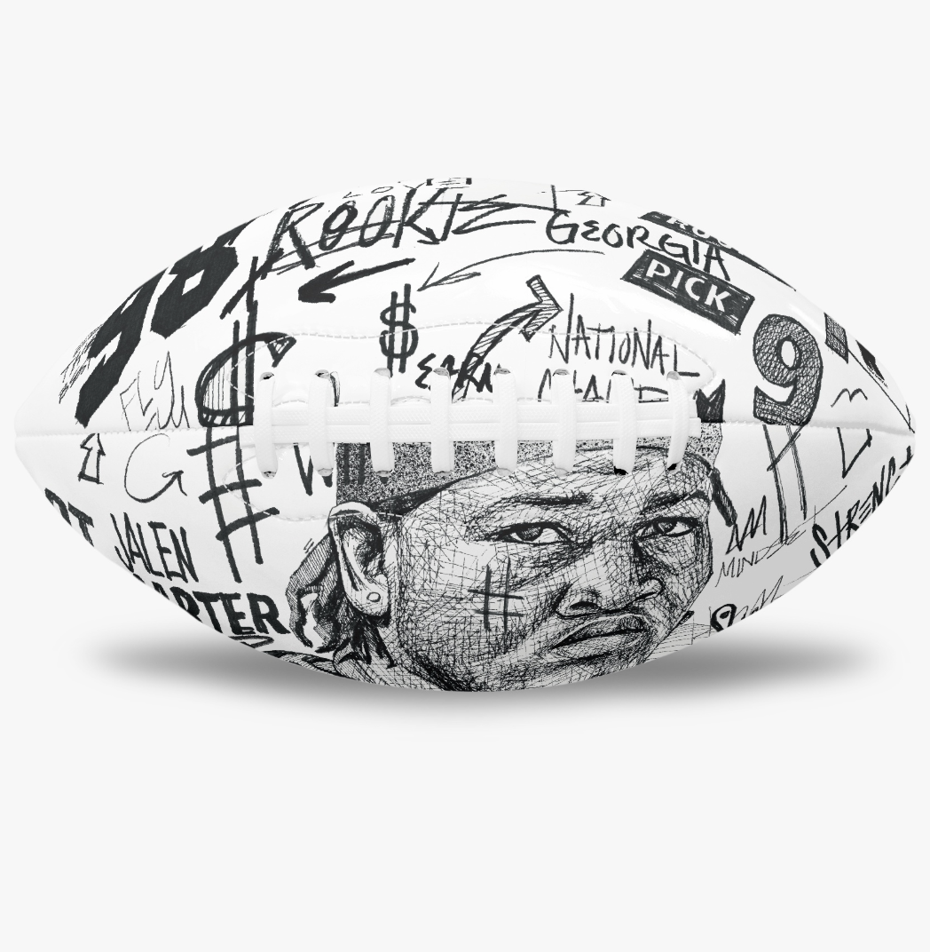 Jalen Carter Collectible Football