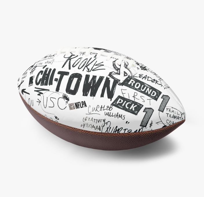 Caleb Williams Collectible Football