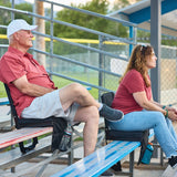 Skywalker Sports Stadium Seat with Back Support - Comfortable and Portable Folding Stadium Seat Cushion for Bleachers