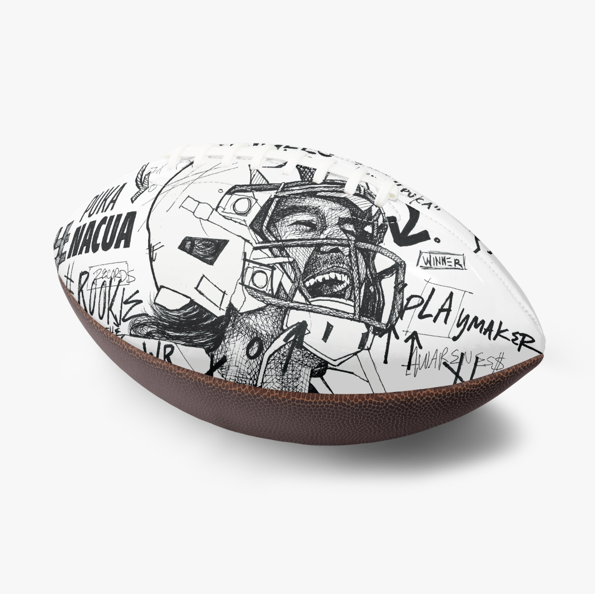 Puka Nacua Collectible Football